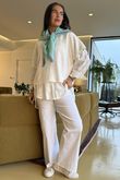  Luxury Wide Leg Magic Trouser White